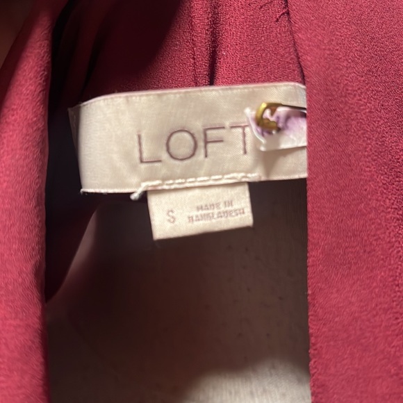 Loft Burgundy blouse - Picture 5 of 6
